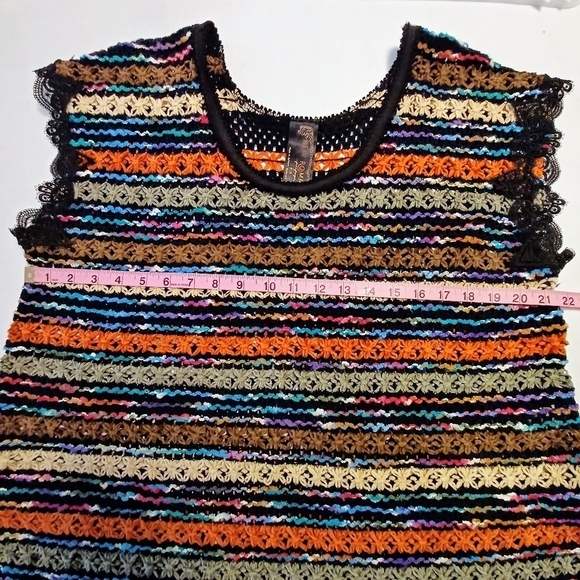 Free People New Romantics Crocheted Top Sz M - Picture 3 of 6
